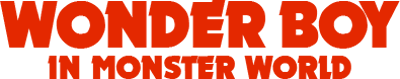 Wonder Boy logo for Sega Master System